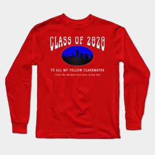 Class of 2020 - Red, Blue and White Colors Long Sleeve T-Shirt